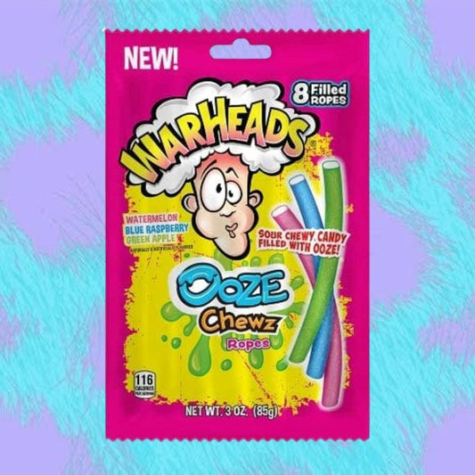 Warheads Ooze Chewz Ropes 85g